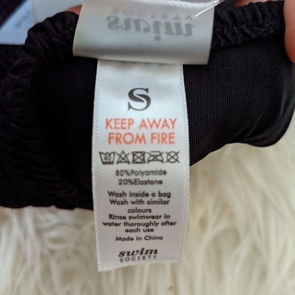 Swim SOCIETY Bali Lattice Swimsuit One Piece Blk - Picture 10 of 12